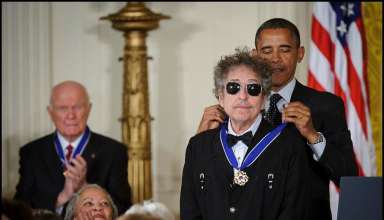 President Obama gives Medal of Freedom to Bob Dylan.