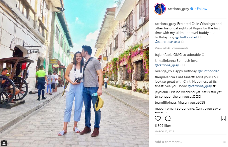 Catriona Gray, Clint Bondad