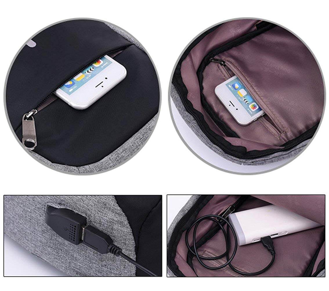 Anti-Theft Sling Bag with USB port 